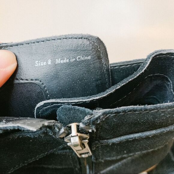 Dolce Vita Connary Black Suede Bootie Size 8 - Picture 4 of 11